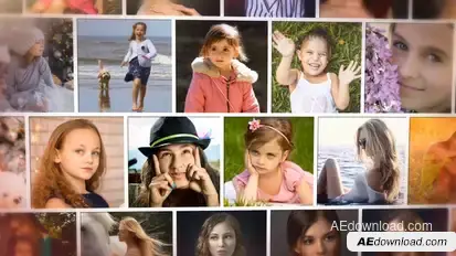 Elegant Slideshow Mosaic Photo Reveal - Dynamic and Versatile Animated Photo Montage Video Displays template preview