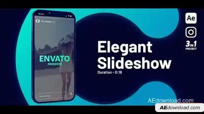 Elegant Slideshow Vertical Openers template preview