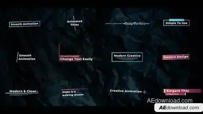 Elegant Title Titles template preview