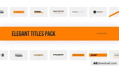 Elegant Titles Pack Titles template preview