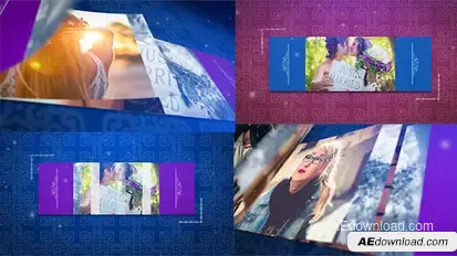 Elegant Unfold Image Reveal Video Displays template preview
