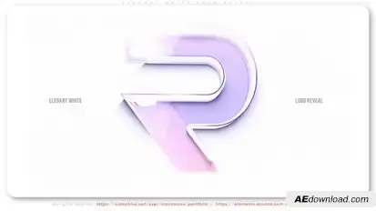 Elegant White Logo Reveal Logo Stings template preview