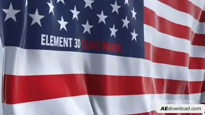 Element 3D Flag Maker Elements template preview