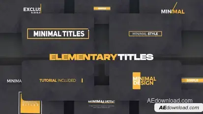 Elementary Titles Titles template preview