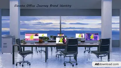 Elevate Office Journey Brand Identity Video Displays template preview