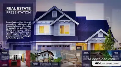 Elite Real Estate Promo Video Displays template preview