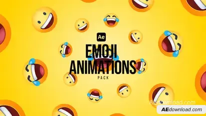 Emoji Animations Pack Elements template preview