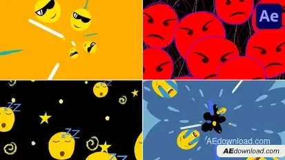 Emoji Transitions | After Effects Elements template preview