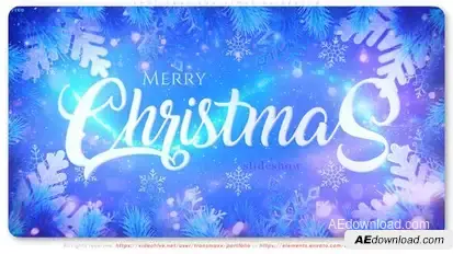 Emotional Christmas Slideshow Openers template preview
