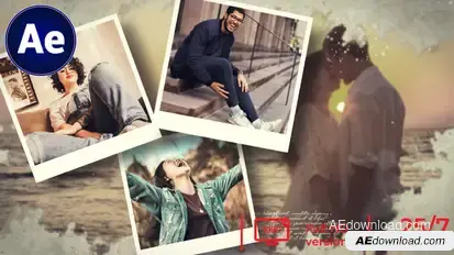 Emotional Memories Slideshow Video Displays template preview