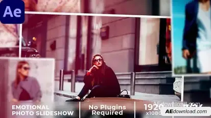 Emotional Photo Slideshow Video Displays template preview