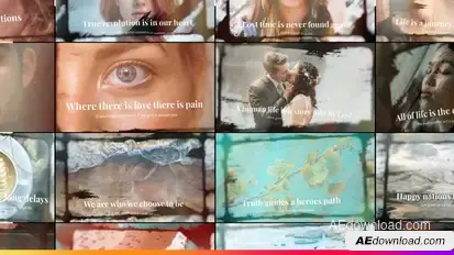 Emotional Times Slideshow Video Displays template preview