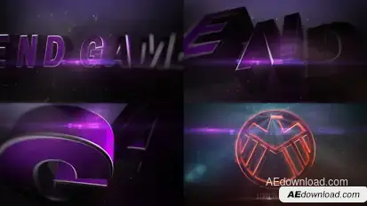End Game Epic Trailer 3D Openers template preview