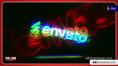 Energetic Glitch Logo Reveal Logo Stings template preview