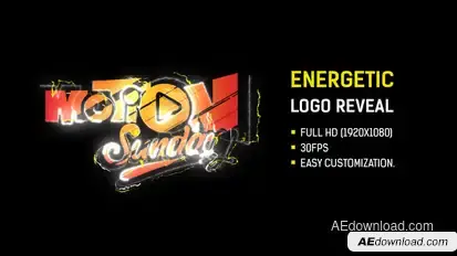 Energetic Logo Reveal Logo Stings template preview
