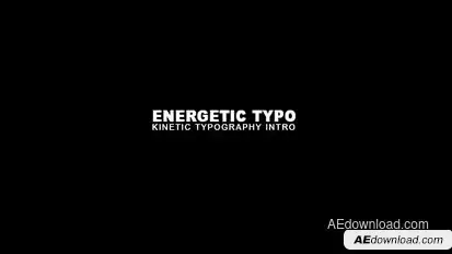 Energetic Typo Kinetic Typography Intro Product Promo template preview