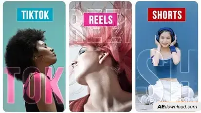 Energetic Vertical Slideshow - Instagram Reels, TikTok, Shorts Openers template preview