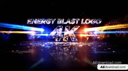 Energy Blast Logo Reveal Logo Stings template preview