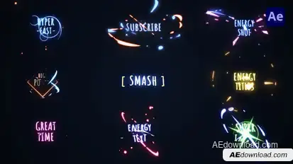 Energy Cartoon Titles [After Effects] Titles template preview