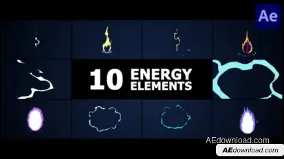 Energy Elements | After Effects Elements template preview
