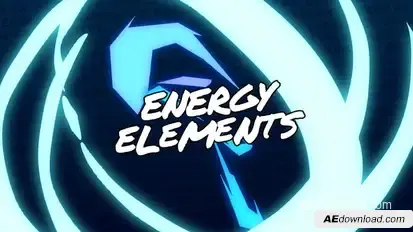 Energy Elements // After Effects Elements template preview