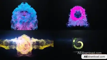 Energy Particle Logo Logo Stings template preview
