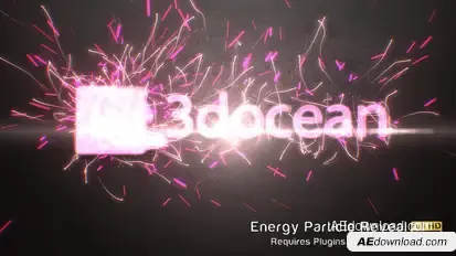Energy Particle Reveal Logo Stings template preview