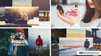 Energy Summer Slideshow Video Displays template preview