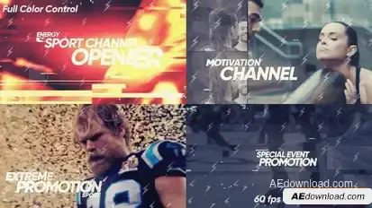 Energy Sport Intro Openers template preview