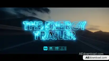 Energy Trailer Titles Titles template preview