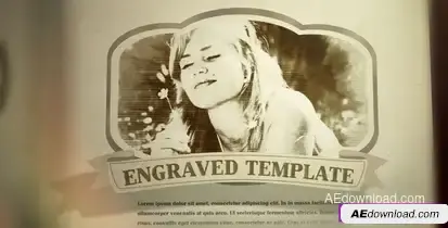 Videohive Engraved Vintage Book – After Effects Templates Video Displays template preview