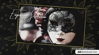 Engraving Slideshow Video Displays template preview