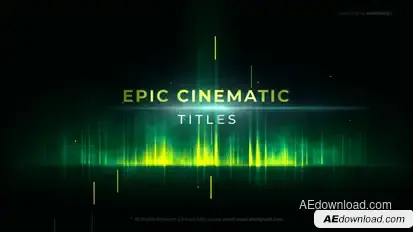 Epic Cinematic Titles Titles template preview