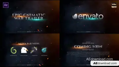 Epic Cinematic War Trailer Ramadan Free Templates template preview