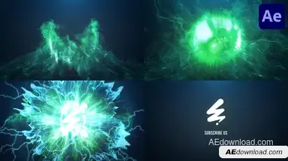 Epic Collapse Logo for After Effects Logo Stings template preview