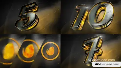 Epic Countdown 3D Opener Openers template preview
