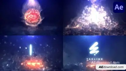 Epic Explosion Logo for After Effects Logo Stings template preview