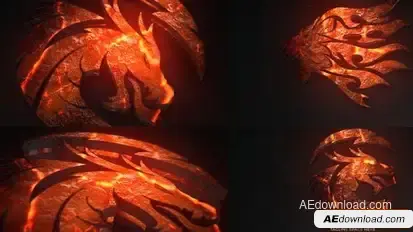 Epic Fire Logo Reveal Logo Stings template preview