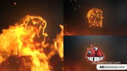Epic Fire Logo Reveal Logo Stings template preview