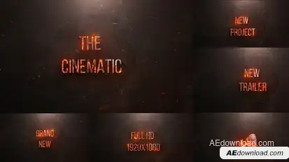 Epic Fire Titles Titles template preview