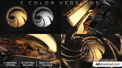 Epic Gold And Silver Logo Reveal Logo Stings template preview