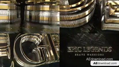 Epic Gold Silver Logo Logo Stings template preview