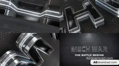 Epic Metal Neon Logo_v2 Logo Stings template preview