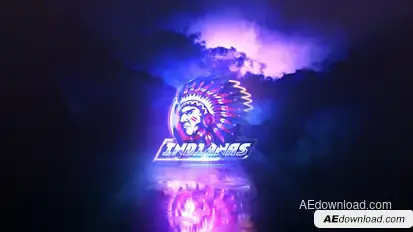 Epic Neon & Storm Logo Reveal Logo Stings template preview