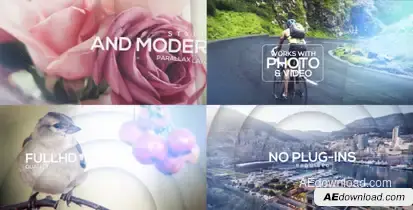 Epic Parallax Photo Montage Video Displays template preview