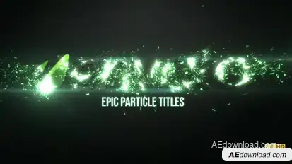 Epic Particle Titles Logo Stings template preview
