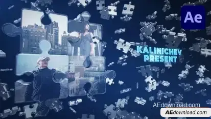 Epic Puzzle 3D Logo Intro Openers template preview