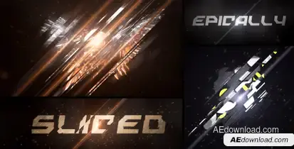 Epic Sliced Logo Logo Stings template preview