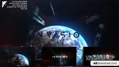 Epic Space Logo Logo Stings template preview