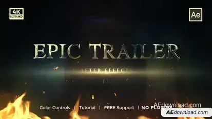 Epic Trailer Elements template preview